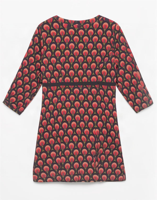Boden Womens Abstract Pattern Basic Dress UK 14 Large Multicoloured