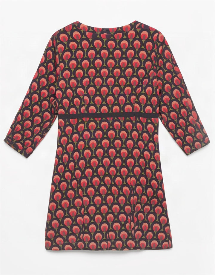 Boden Femme Robe Basique à Motif Abstrait UK 44 Large Multicolore