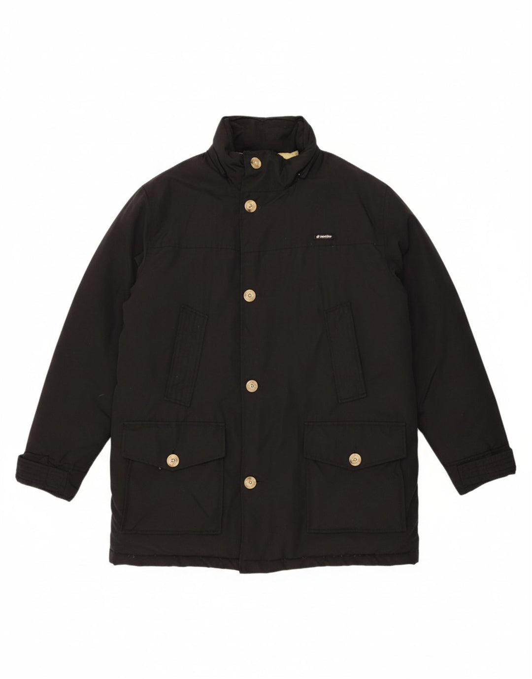 LOTTO Mens Padded Jacket UK 42 XL Black Nylon Vintage Lotto and Second-Hand Lotto from Messina Hembry 