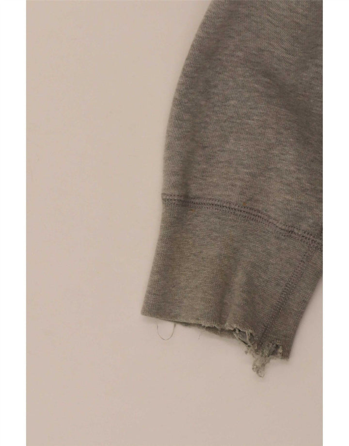 Nike Pull à capuche zippé graphique pour homme Grand coton gris