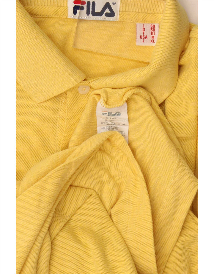 Fila Polo Homme IT 50 Coton Jaune Moyen