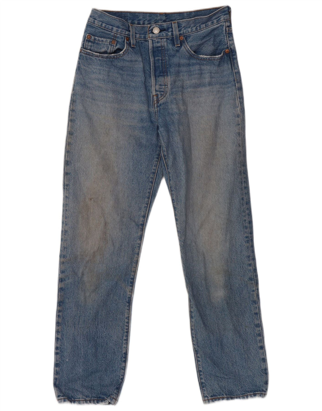 LEVI'S Jean Droit 501 Homme W28 L30 Bleu Coton