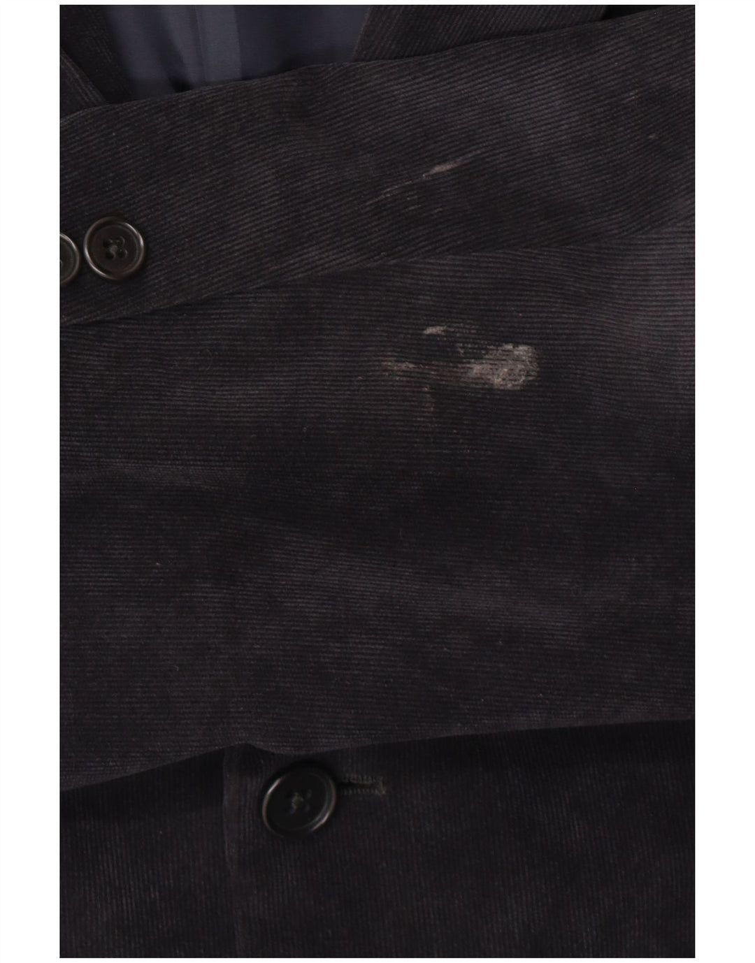 Armani Collezioni Veste blazer en velours côtelé à 2 boutons pour homme IT 58 3XL Bleu marine