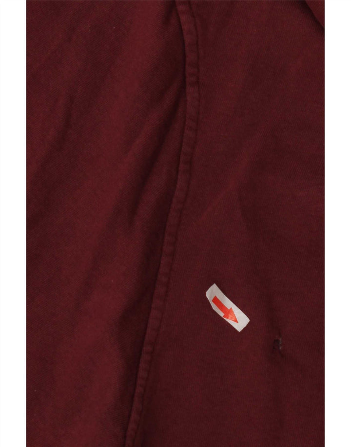 Pull & Bear Pull à capuche surdimensionné graphique pour femme UK 14 Bordeaux moyen