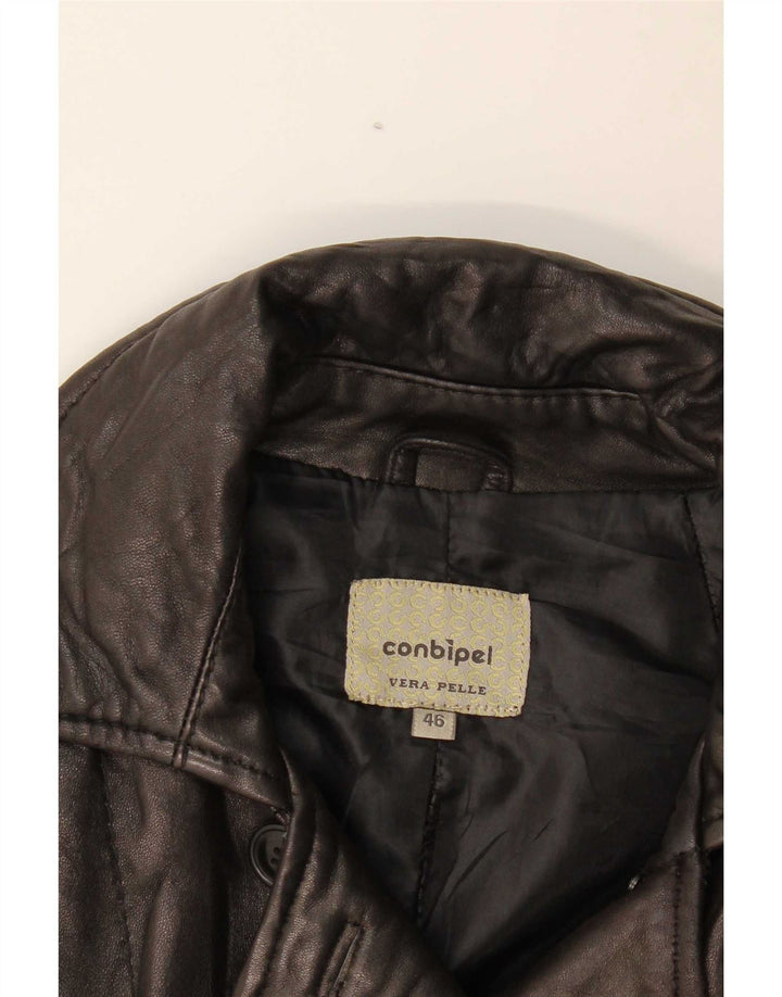 Conbipel Veste en Cuir Femme IT 46 Grand Cuir Marron
