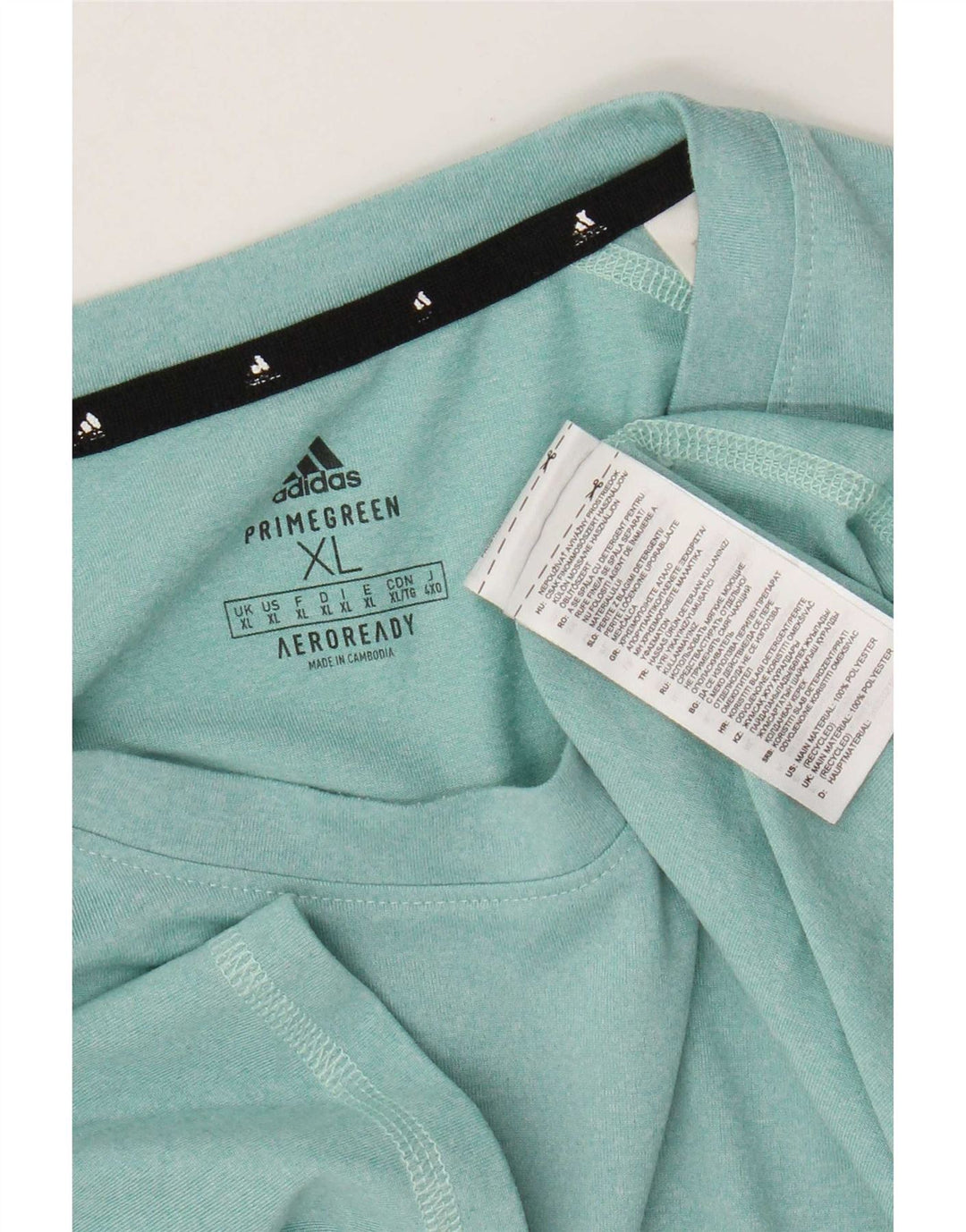 Adidas Homme Aeroready T-Shirt Top XL Turquoise Polyester