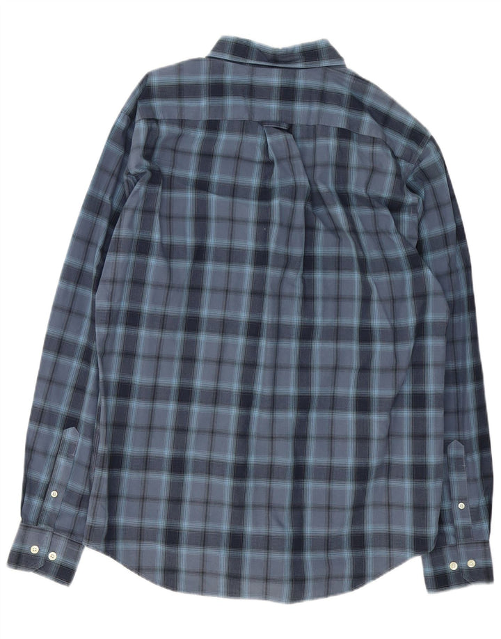 Nautica Chemise Homme Bleu Marine Moyen Carreaux Coton