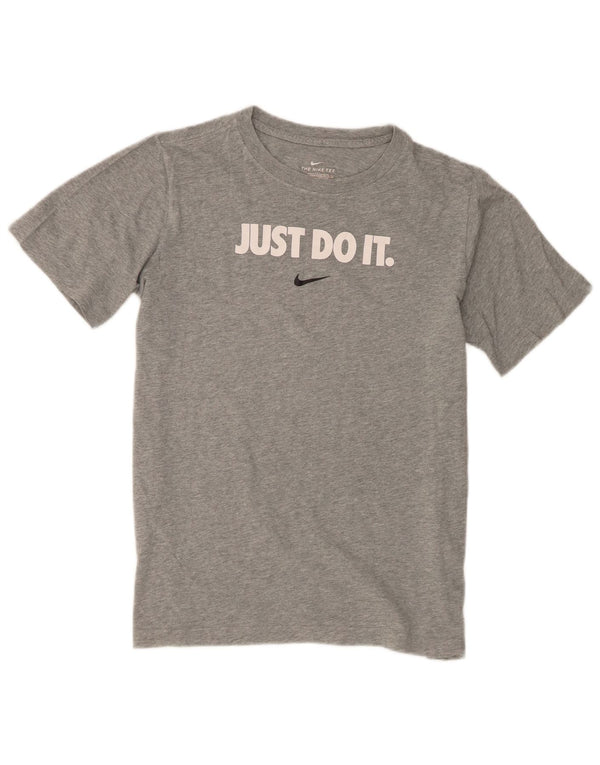 Nike Garçon Standard Fit Graphic T-Shirt Top 13-14 ans XL Gris Moucheté