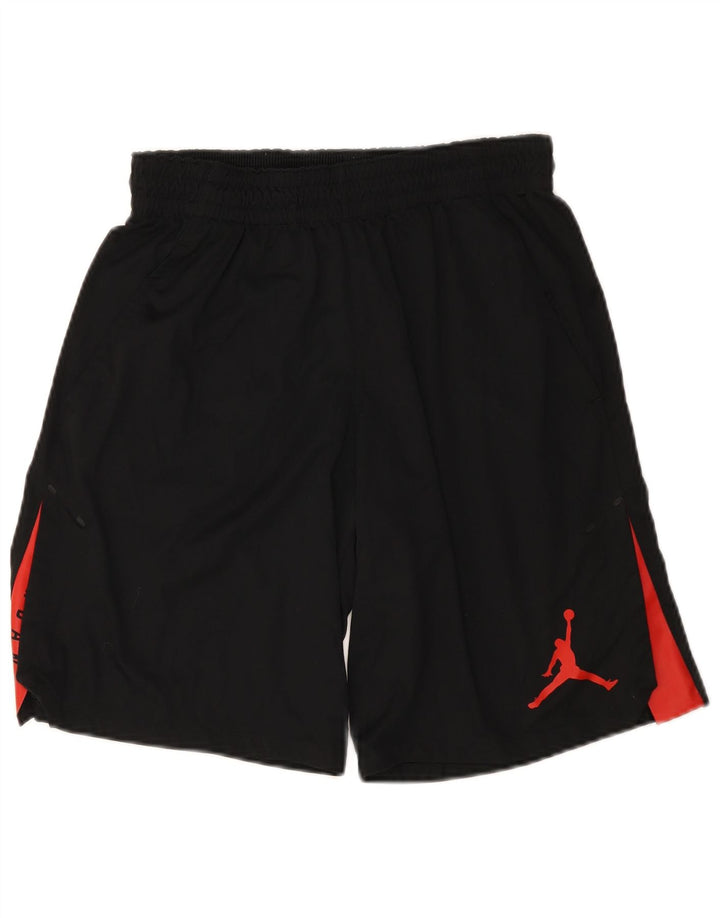 Jordan Short de sport Dri Fit pour homme Taille L en polyester color block noir