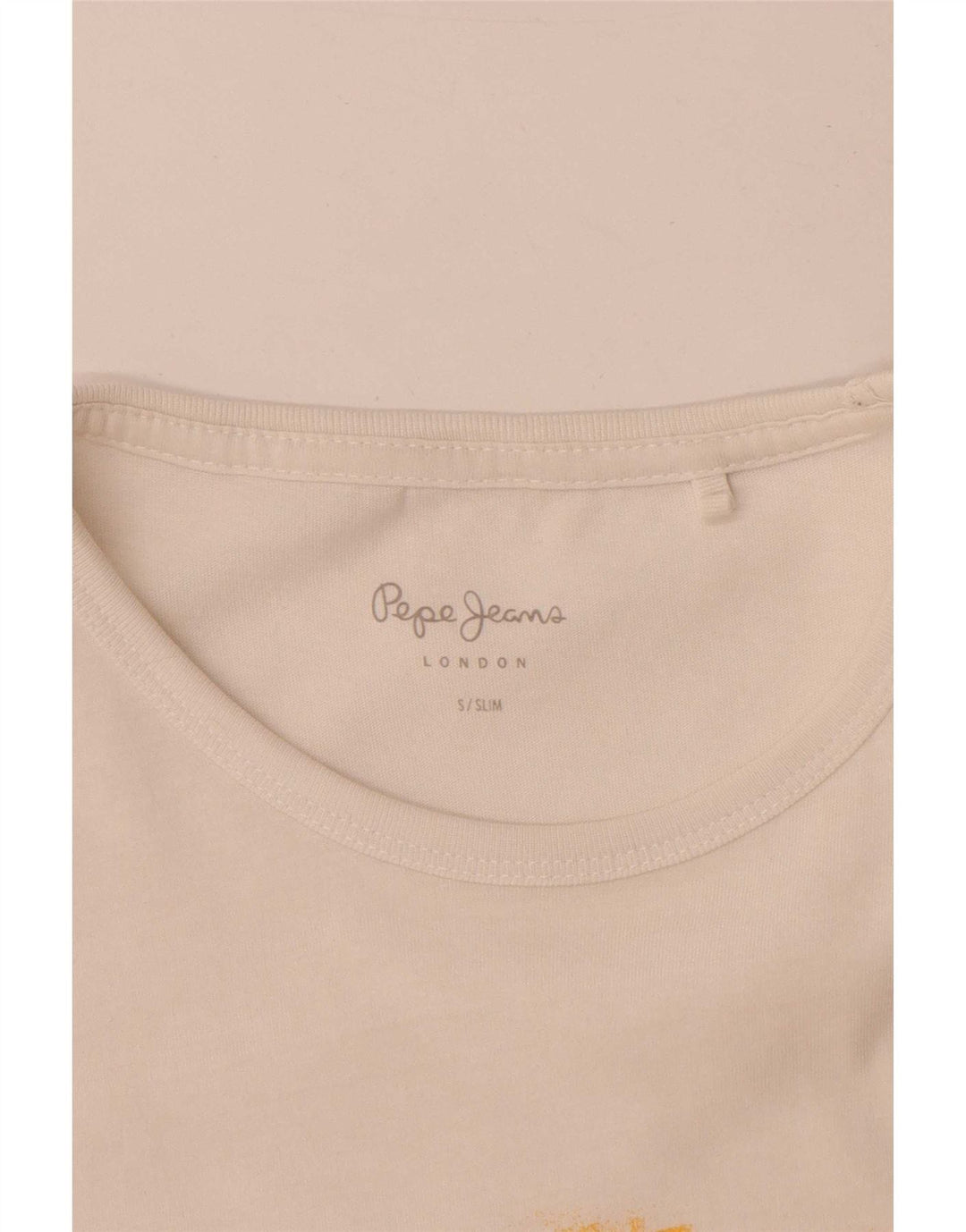 PEPE Jeans T-Shirt Slim Graphique Homme Petit Blanc