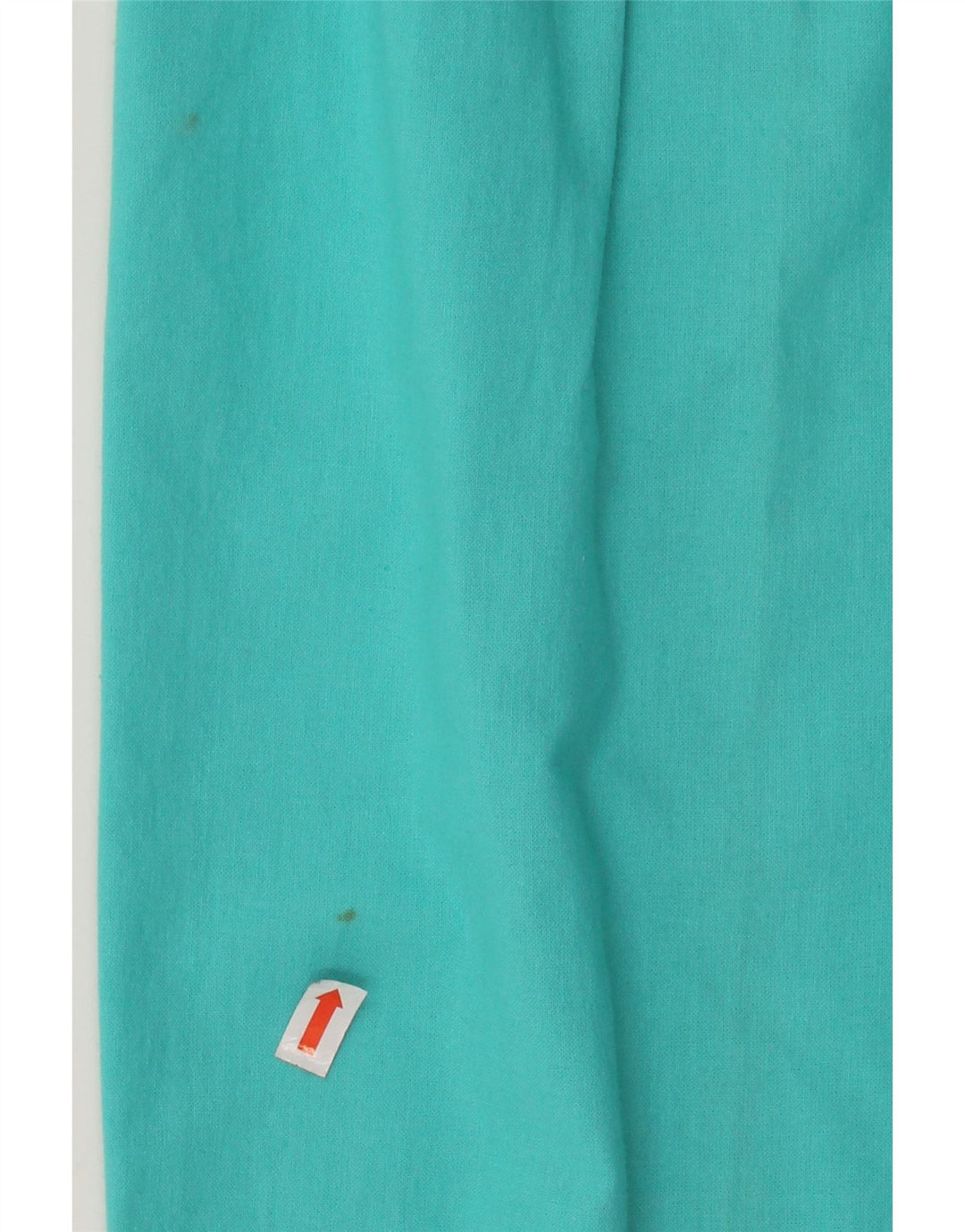VINTAGE Pantalon Chino Taille Haute Femme W28 L27 Coton Turquoise