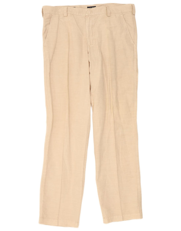 Armani Mens Straight Cargo Trousers IT 56 3XL W42 L37 Beige Cotton