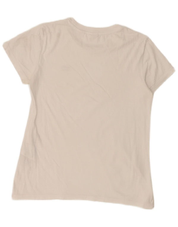 Levi's T-Shirt Femme UK 10 Petit Blanc Coton