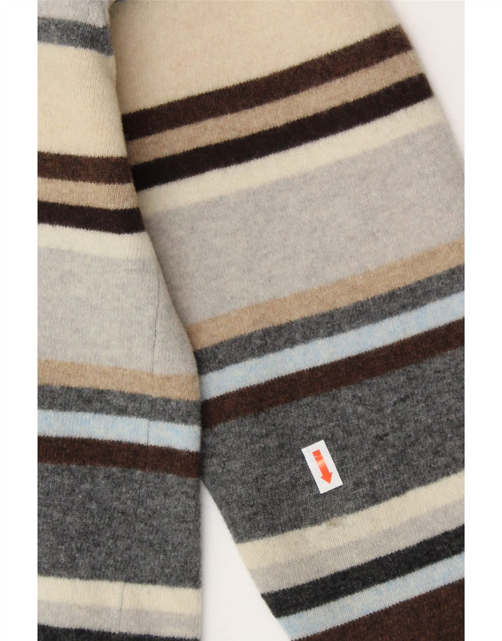 KAPPA Pull à col rond pour femme UK 16 Grandes rayures multicolores