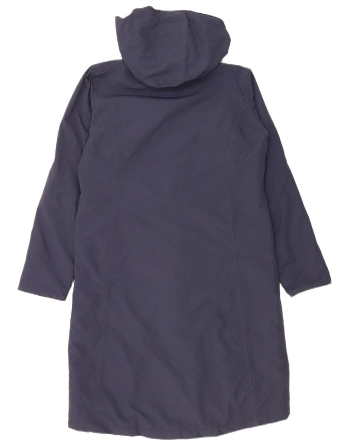 Rohan Veste parka surdimensionnée à capuche pour femme UK 10 Small Bleu marine