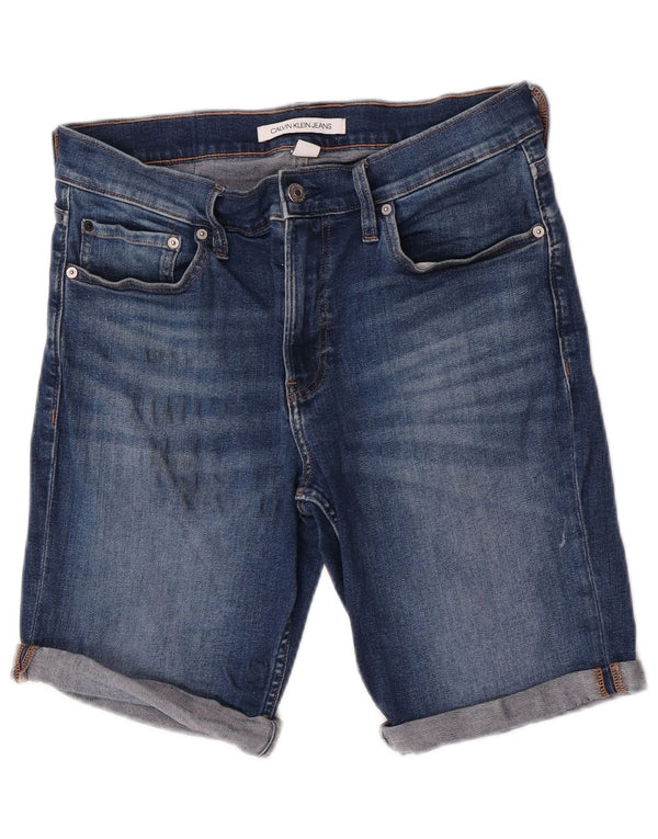 Calvin Klein Short en Jean W31 Homme Bleu Moyen Coton