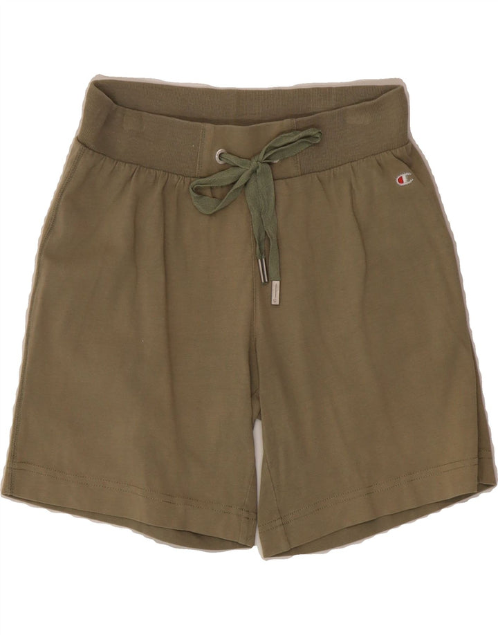 CHAMPION Womens Heritage Classics Sport Shorts UK 8 Small  Khaki Vintage Champion and Second-Hand Champion from Messina Hembry 