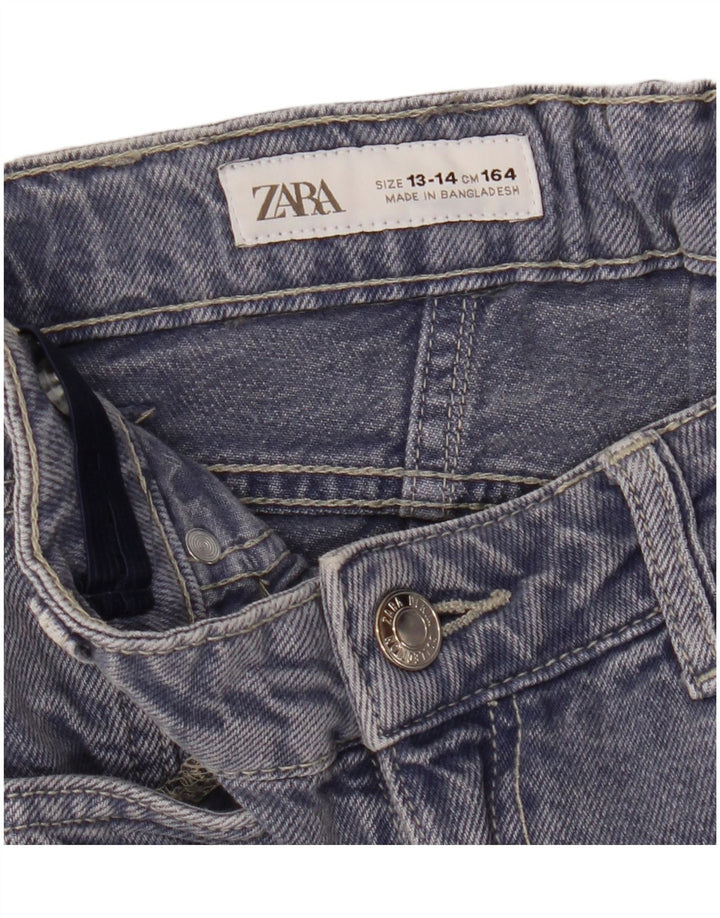 Jean ample fille ZARA 13-14 ans W26 L27 bleu marine