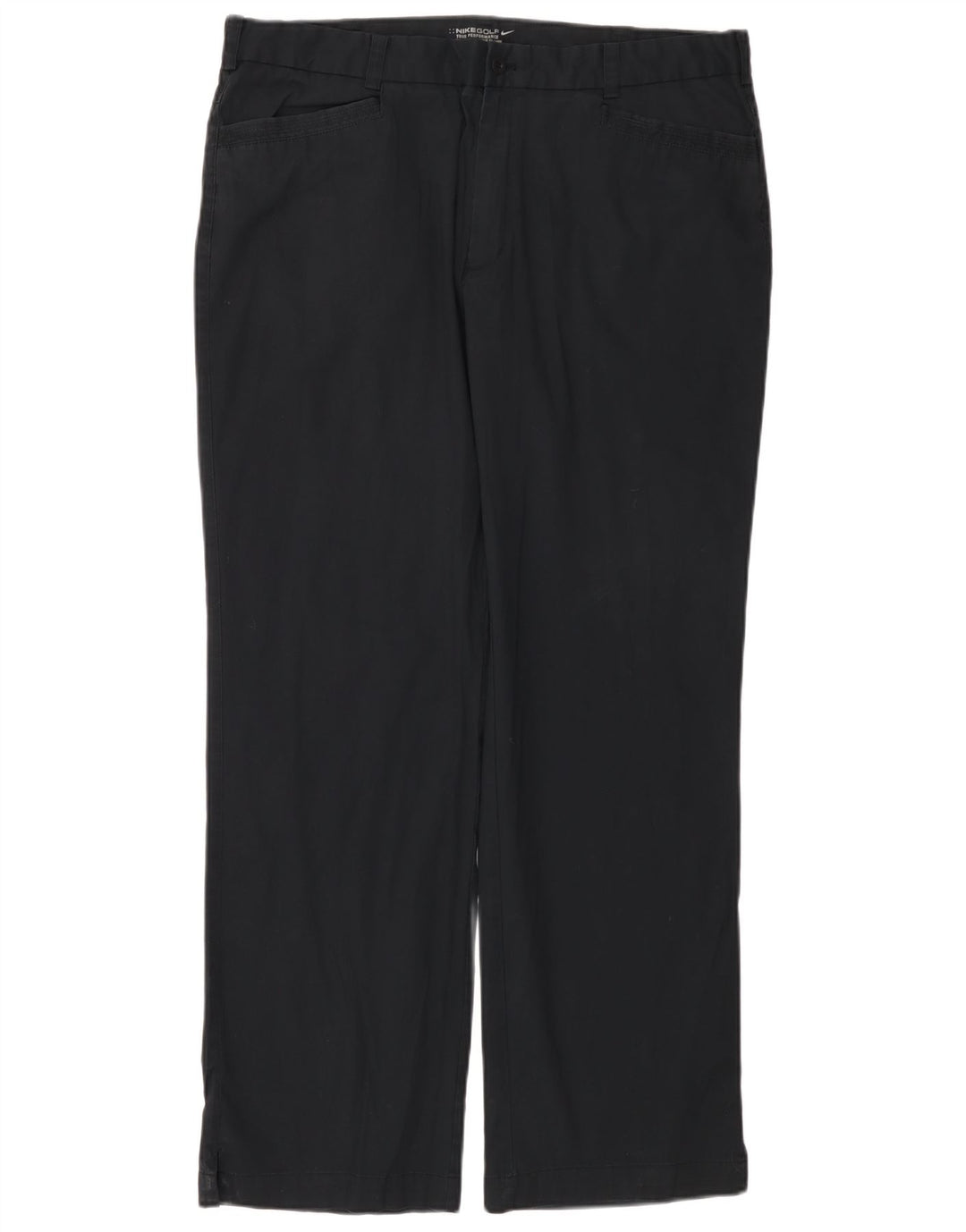 Pantalon décontracté droit femme Nike W38 L32 coton bleu marine