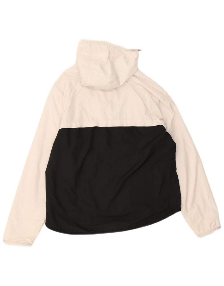 Nike Veste de pluie à capuche pour homme UK 36 Small Blanc Colorblock