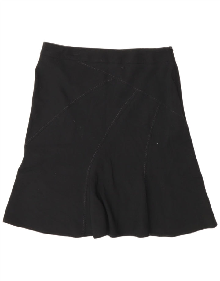 Marks & Spencer Jupe trapèze pour femme UK 14 Large W32 Noir Polyester