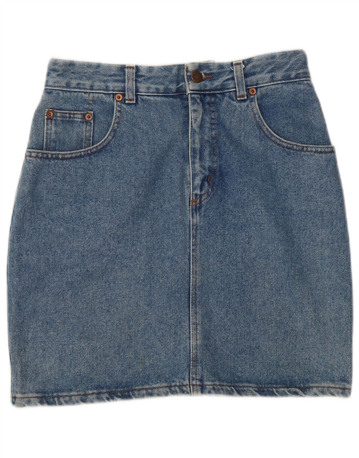 Jupe en jean femme uniforme W28 coton bleu moyen