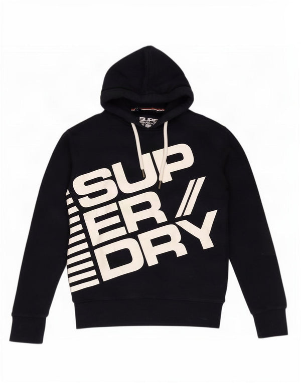 Superdry Pull à capuche graphique coupe ample pour homme en coton bleu marine Small