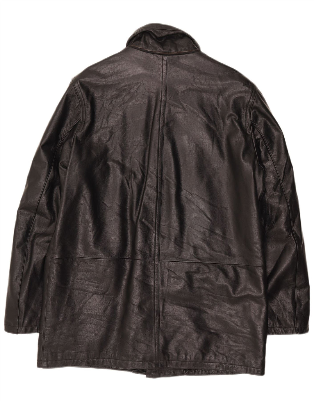 Conbipel Manteau en Cuir Homme IT 52 Grand Cuir Noir