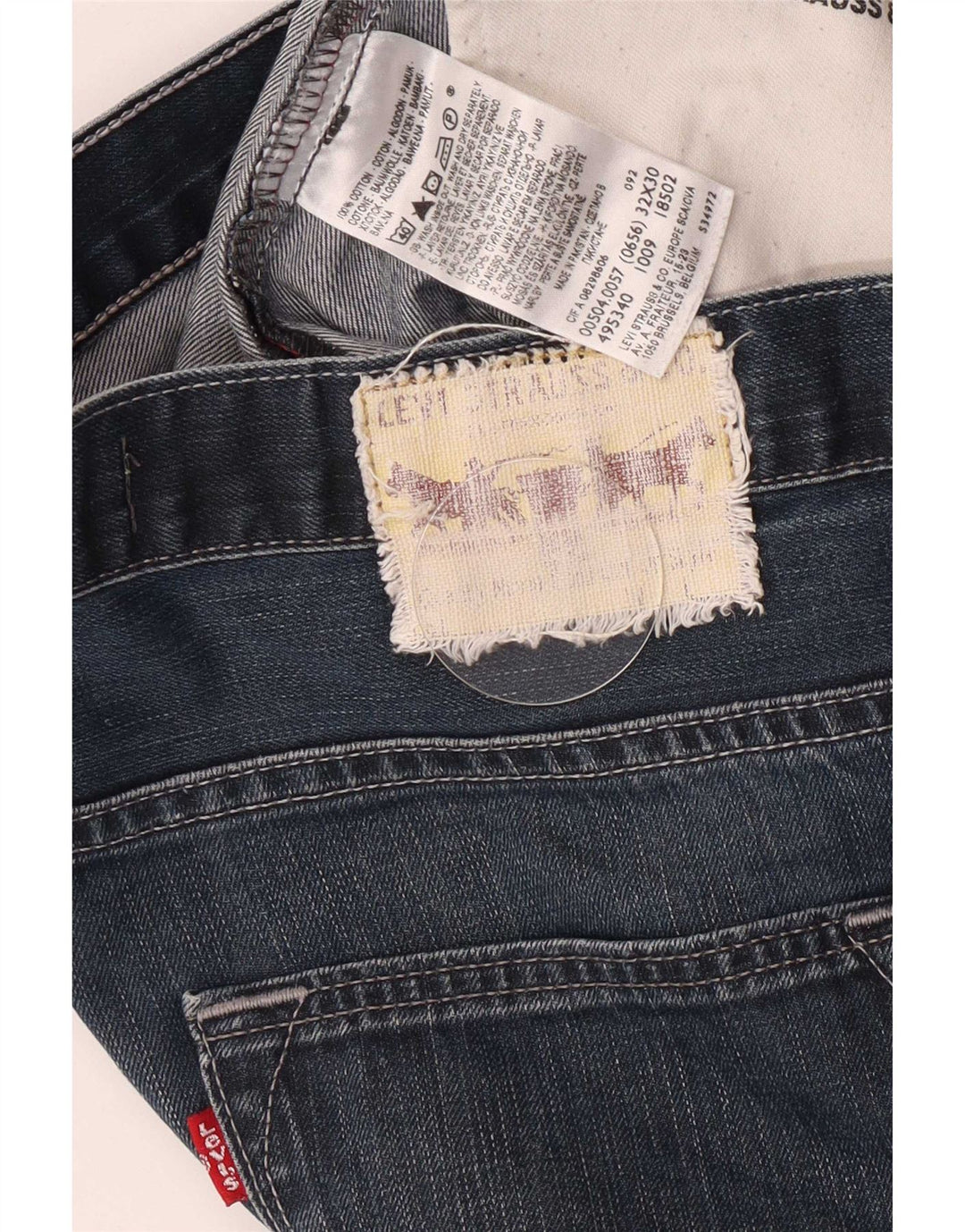 Levi's Jean Droit 504 Homme Bleu W32 L27 Coton