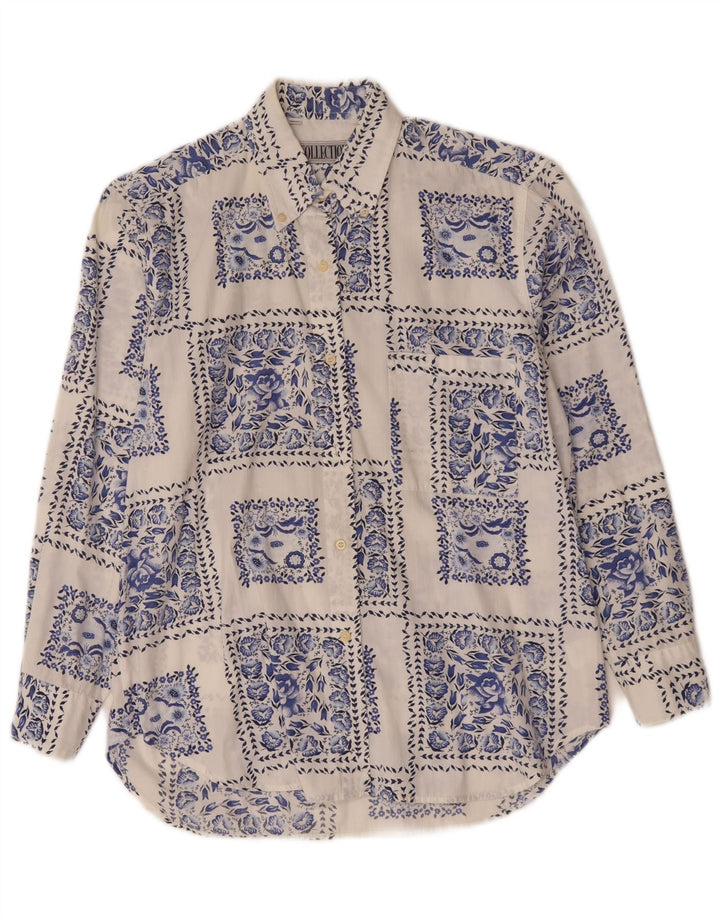 Collection Chemise Femme Taille 42/44 Grand Blanc Floral Coton