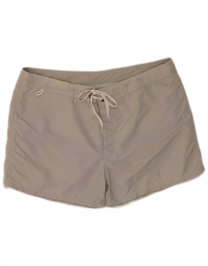Sundek Short de bain homme grand nylon rayé gris