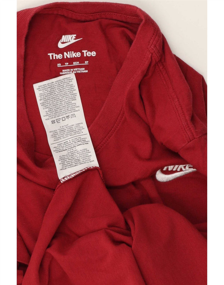 Nike T-Shirt Homme Top XS Rouge Coton