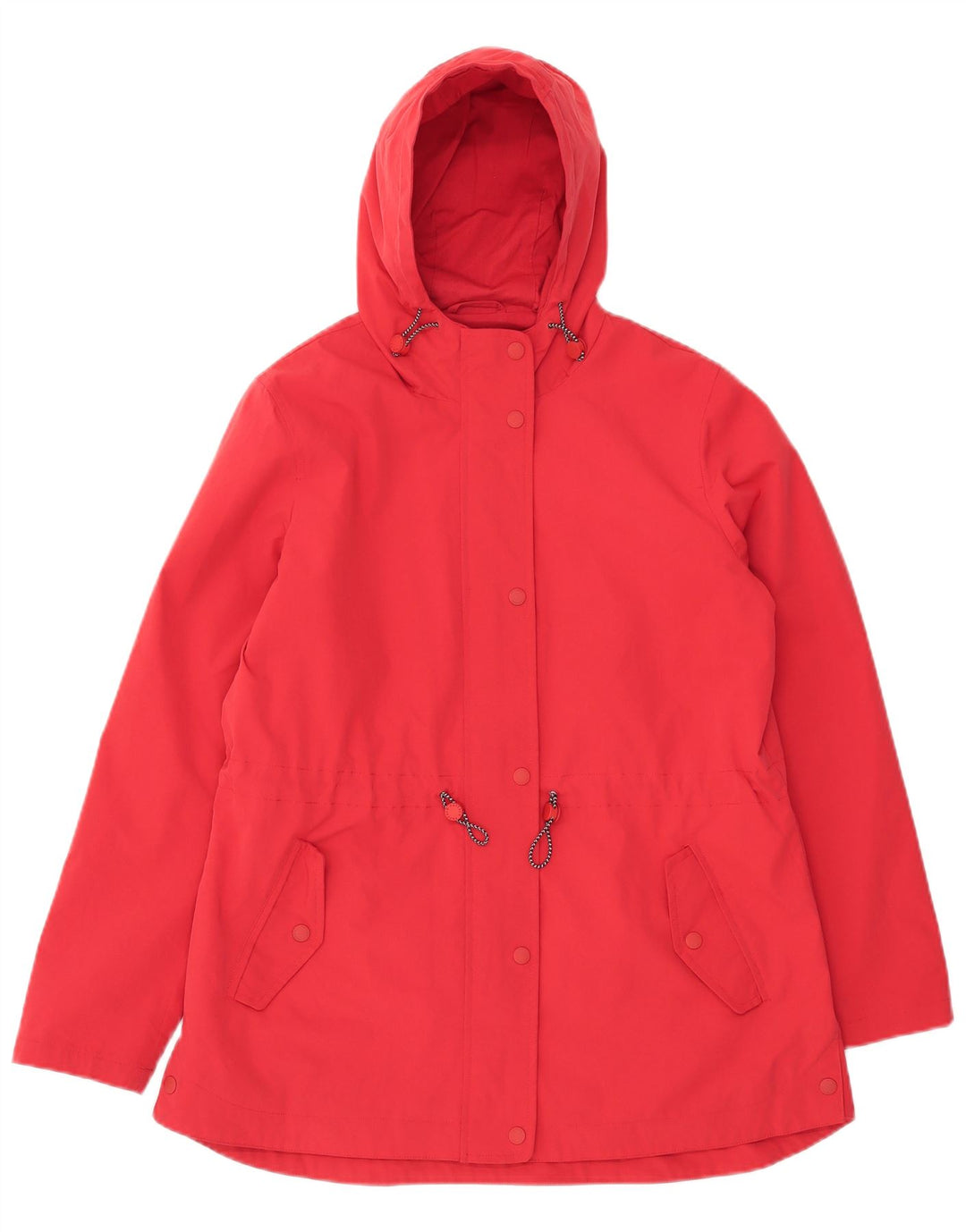 Fat Face Veste Parka à capuche pour femme UK 14 Large Rouge Polyester