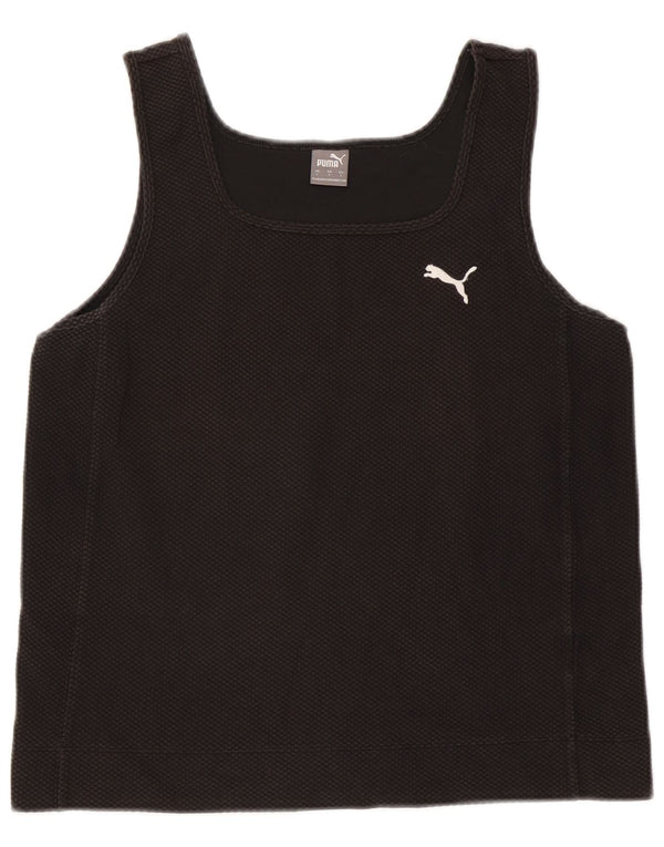 Puma Débardeur court pour femme UK 14 Large Noir