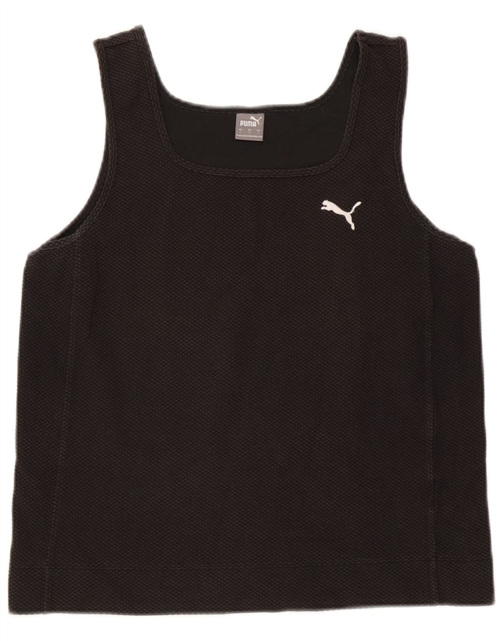 Puma Débardeur court pour femme UK 14 Large Noir