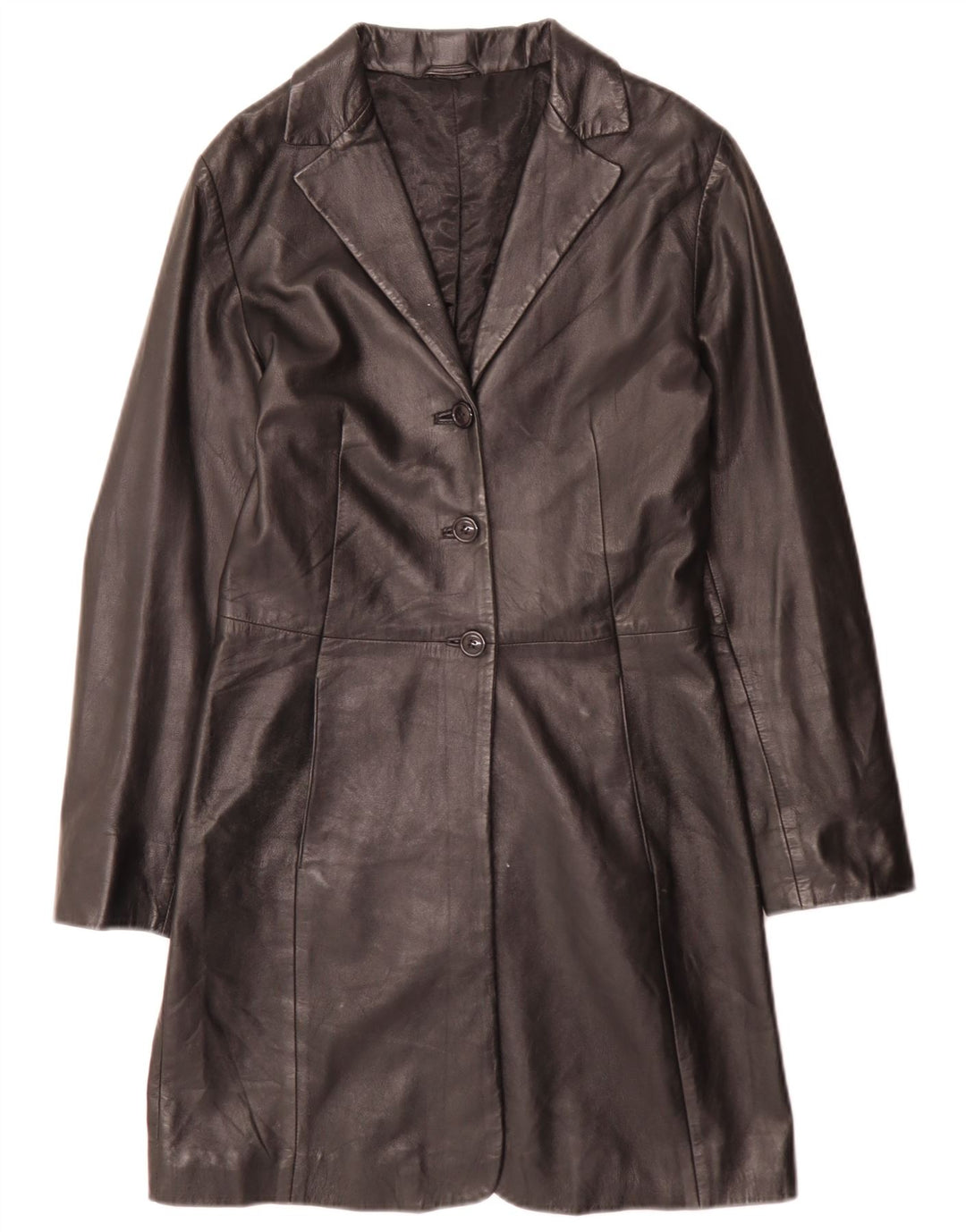 Stefanel Manteau en cuir pour femme IT 40 Small Noir