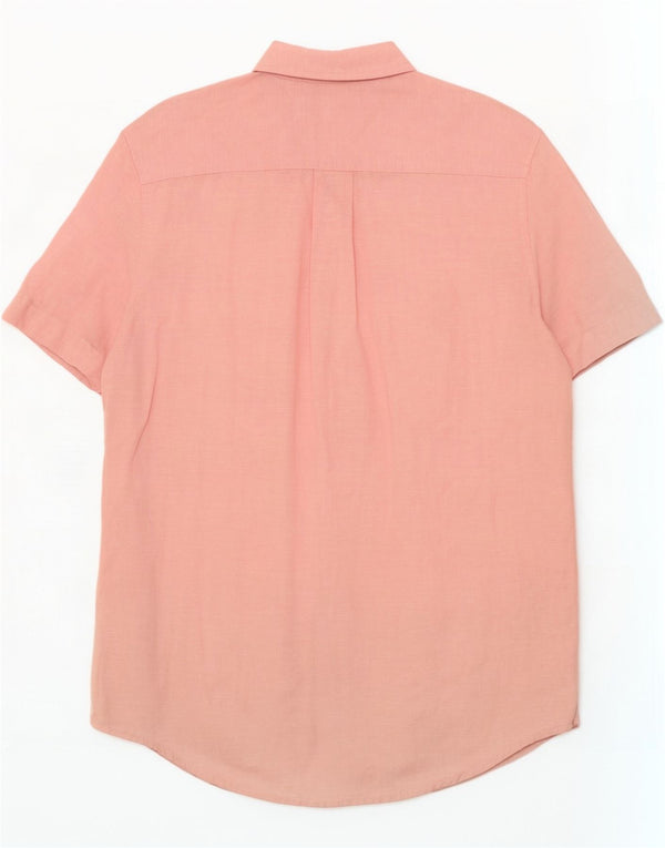 Tommy Hilfiger Chemise à manches courtes coupe régulière pour homme Petit lin rose