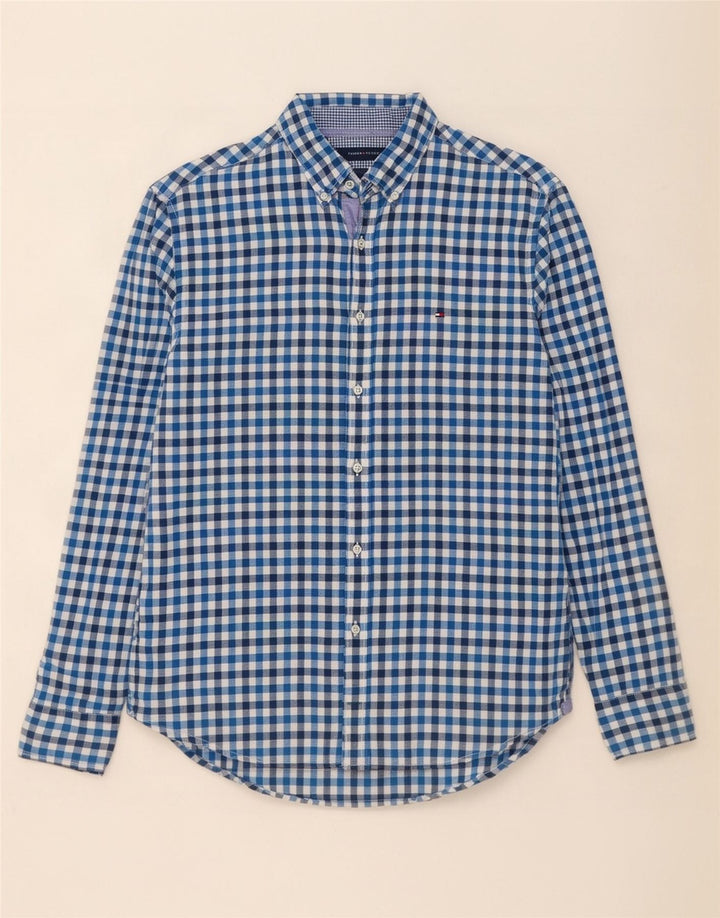 Tommy Hilfiger Chemise New York Fit Homme Bleu Moyen Vichy Coton