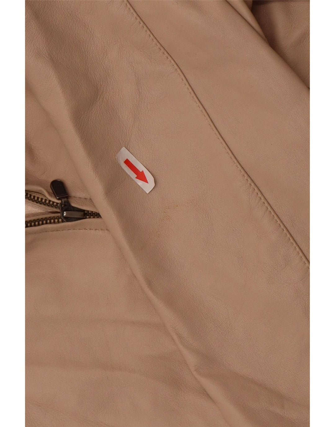 Lakeland Veste en cuir pour femme UK 12 Cuir beige moyen