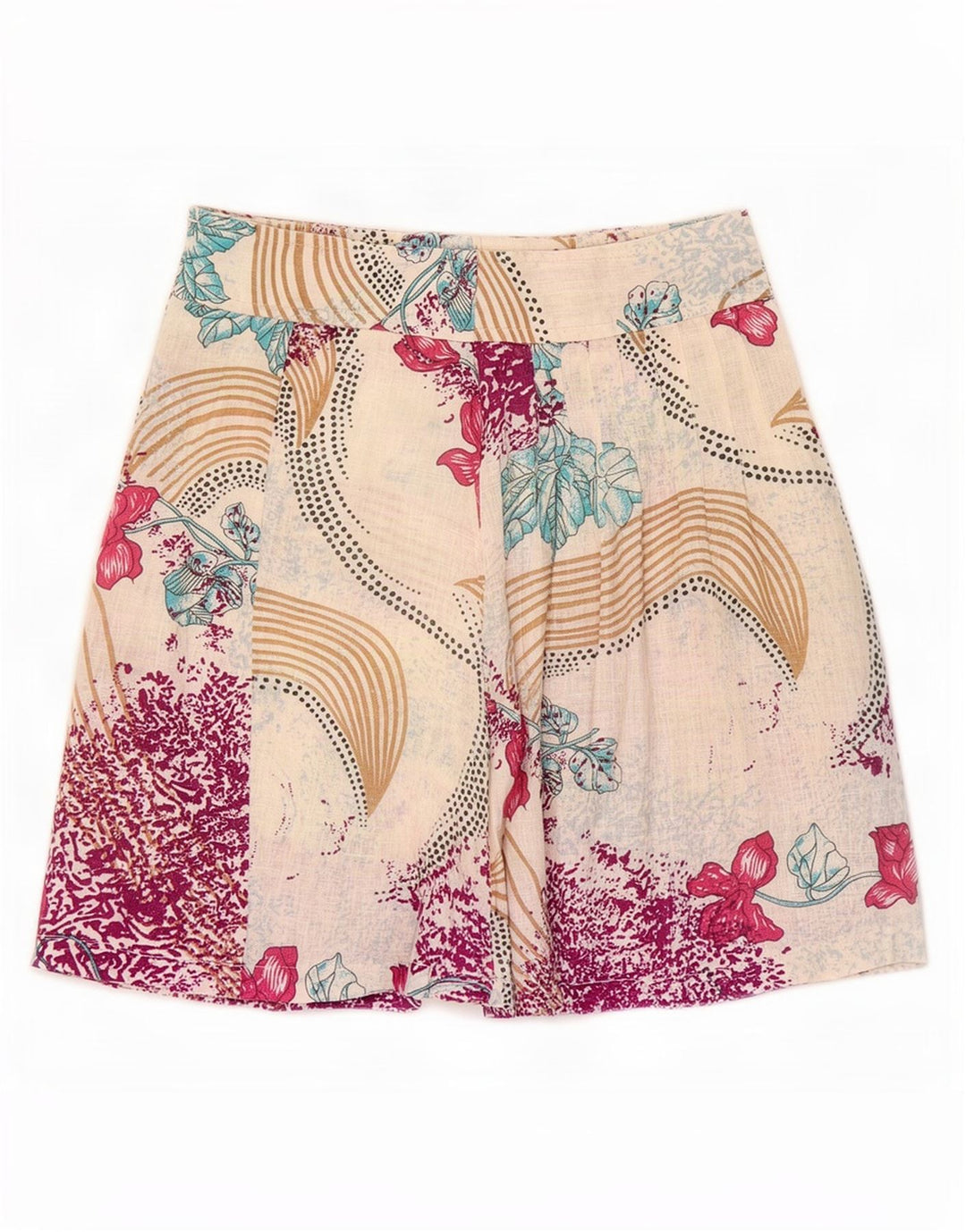 Benetton Femme Jupe Trapèze W30 Medium Multicolore Floral