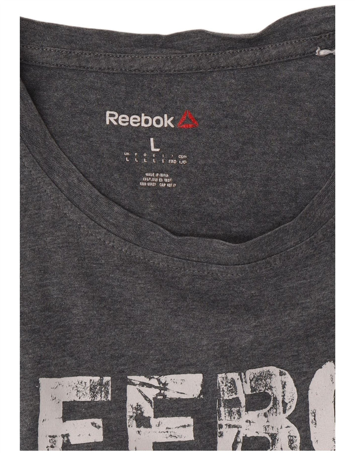 Reebok T-Shirt Graphique Homme Grand Gris