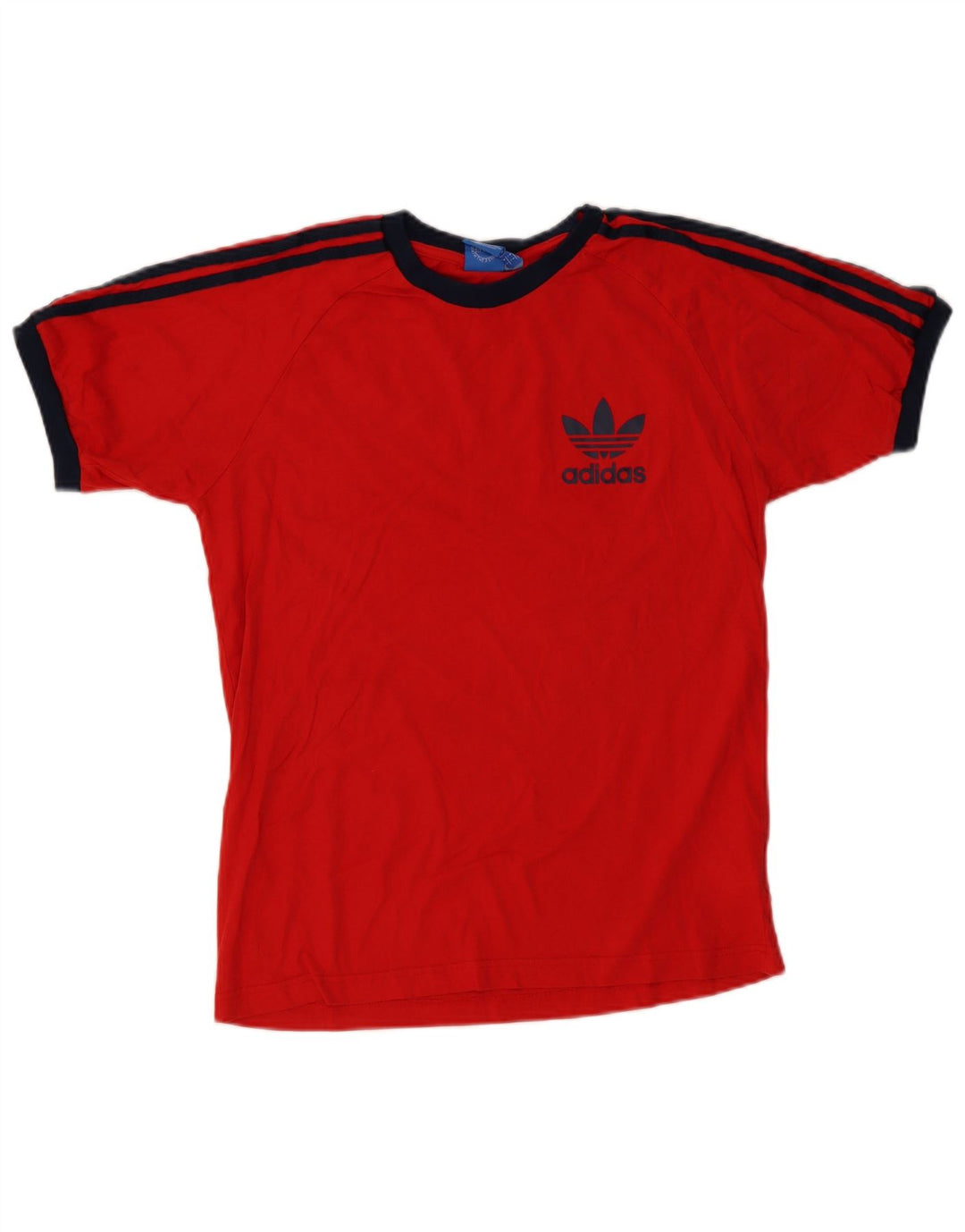 ADIDAS T-Shirt Femme UK 16 Grand Rouge Coton