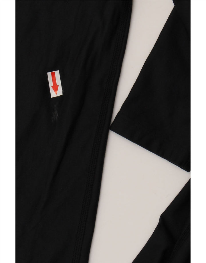 Under Armour Haut de compression à manches longues pour femme UK 44 Large Noir Polyester