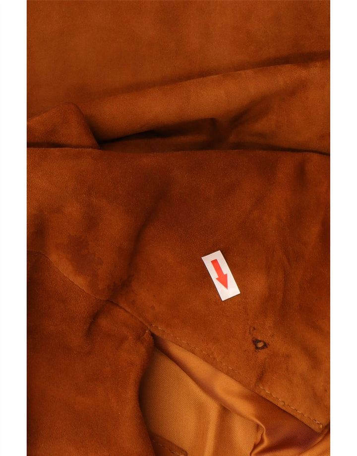 Jolly Manteau surdimensionné en daim pour femme IT 50 XL en cuir marron