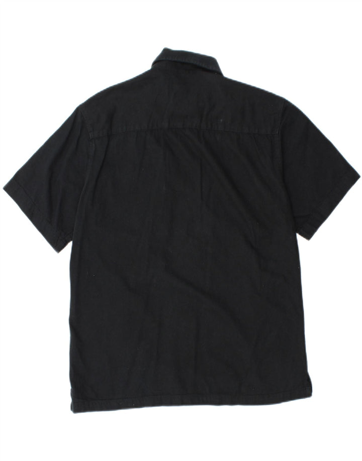 Jack & Jones Chemise à manches courtes coupe régulière pour homme Petit coton noir