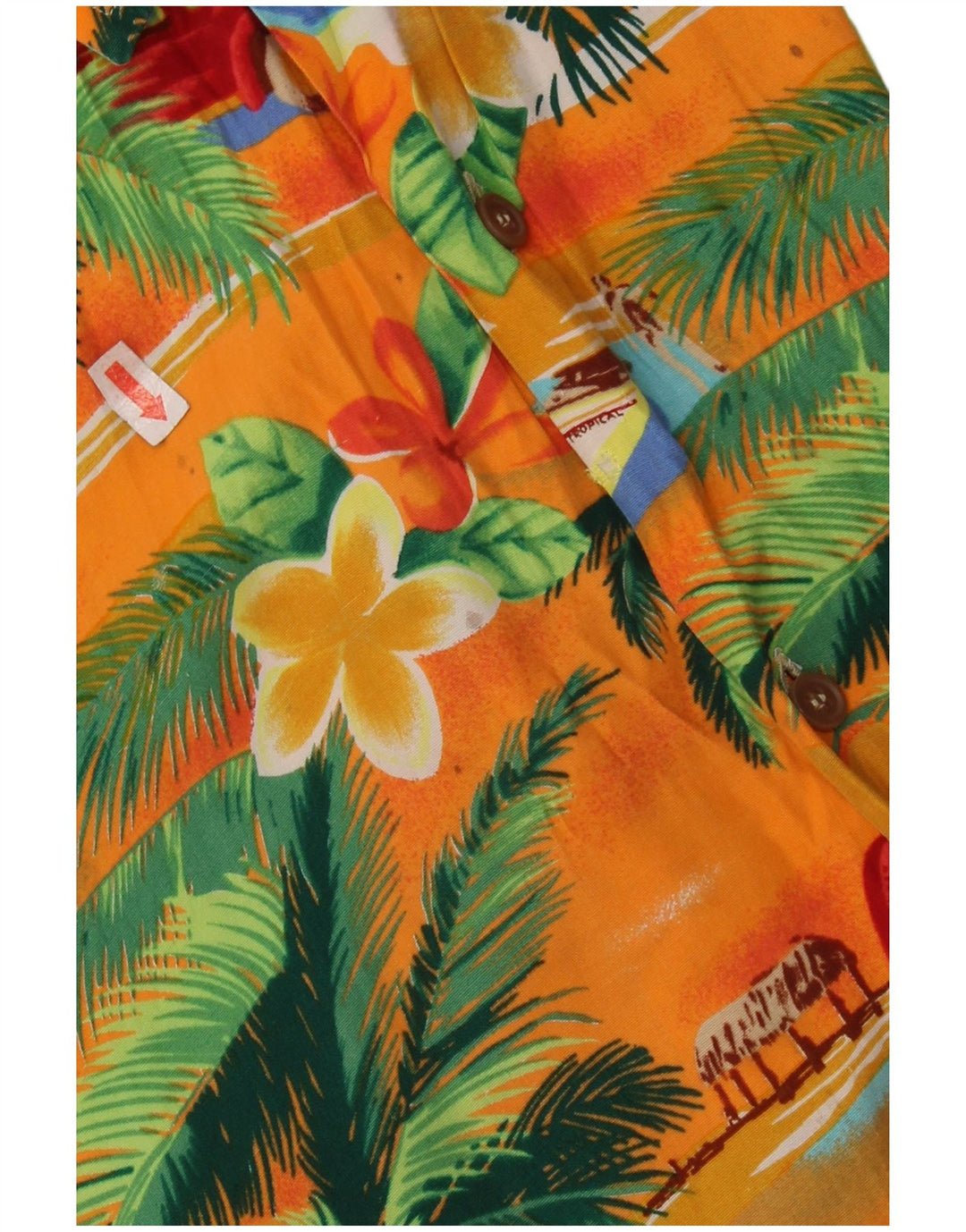 PETER ELLIOT Chemise à manches courtes pour homme Grand motif floral multicolore hawaïen