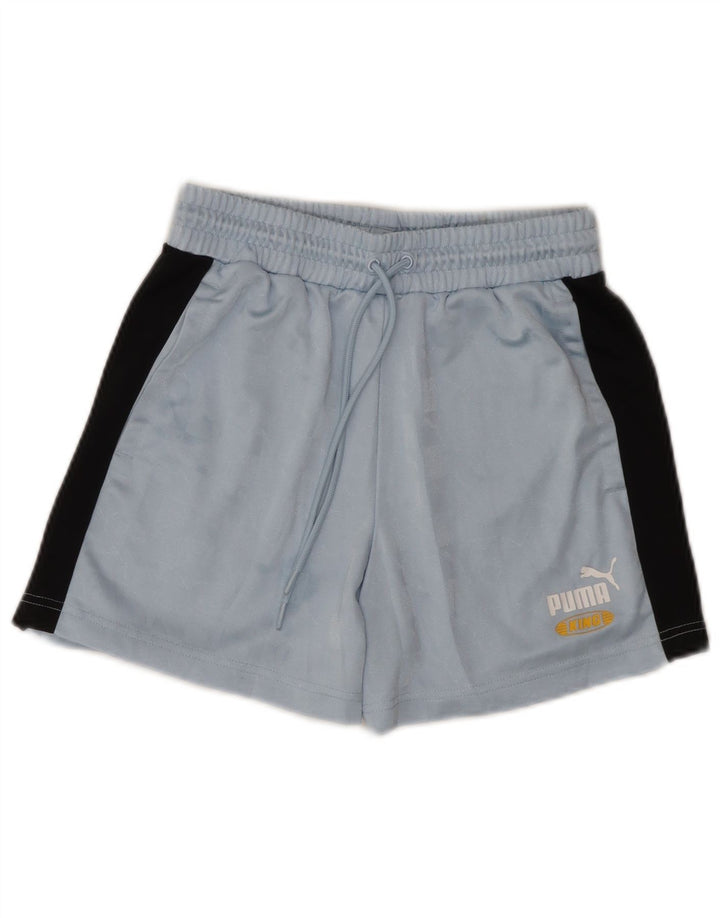 Puma Short de Sport Homme UK 10 Small Bleu Colorblock