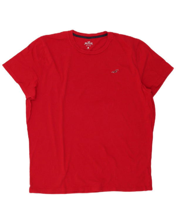 Hollister T-Shirt Homme Top 2XL Rouge Coton