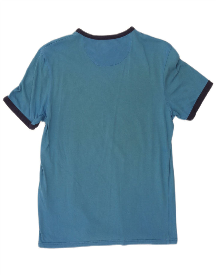 Lyle & Scott T-Shirt Homme Petit Bleu Colorblock Coton