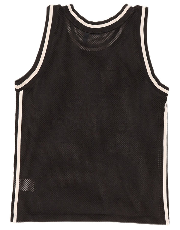 Adidas Débardeur graphique pour femme UK 12 Medium Noir Polyester